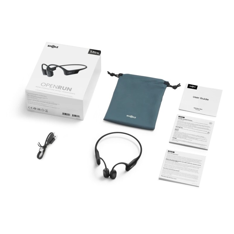 SHOKZ Openrun Mini Headset Wireless Neck-band Sports Bluetooth Black