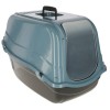 KERBL Emma Eco Black and Blue - Covered Cat Litter Box - 57x39x41 cm