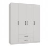 Topeshop ROMANA 160 BIEL KPLB bedroom wardrobe/closet 11 shelves 4 door(s) White Topeshop ROMANA 160 BIEL KPLB bedroom wardrobe/closet 11 shelves 4 door(s) White