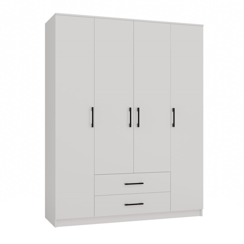 Topeshop ROMANA 160 BIEL KPLB bedroom wardrobe/closet 11 shelves 4 door(s) White Topeshop ROMANA 160 BIEL KPLB bedroom wardrobe/closet 11 shelves 4 door(s) White