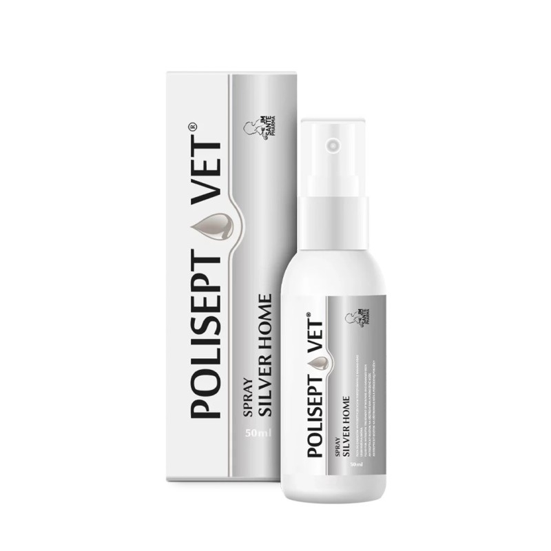 JM SANTE Polisept Vet Spray silver home spray - wound spray for dog and cat – 50ml