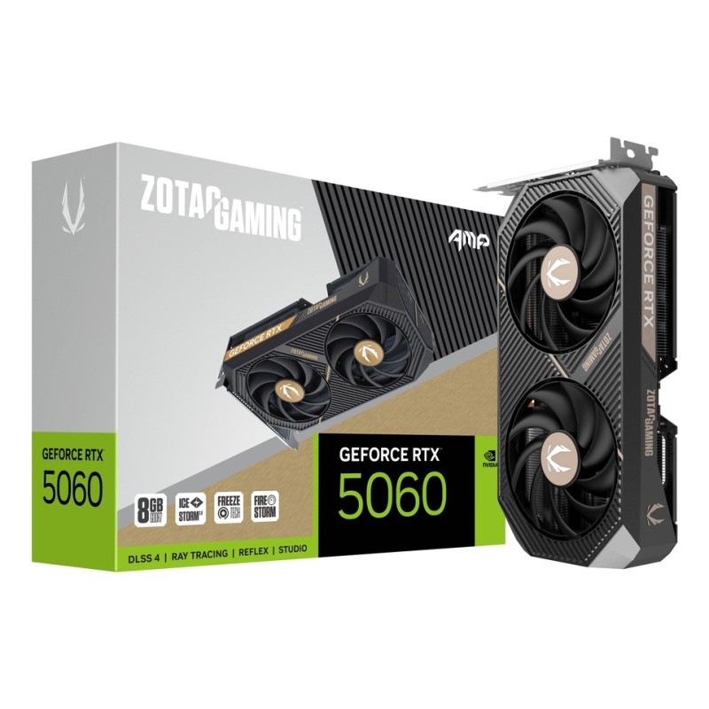 Zotac GAMING GeForce RTX 5060 AMP NVIDIA 8 GB GDDR7 Zotac GAMING GeForce RTX 5060 AMP NVIDIA 8 GB GDDR7