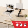 Maclean desk stand for monitor or laptop, gas spring, for standing and sitting work, black, MC-493 Maclean desk stand for monitor or laptop, gas spring, for standing and sitting work, black, MC-493