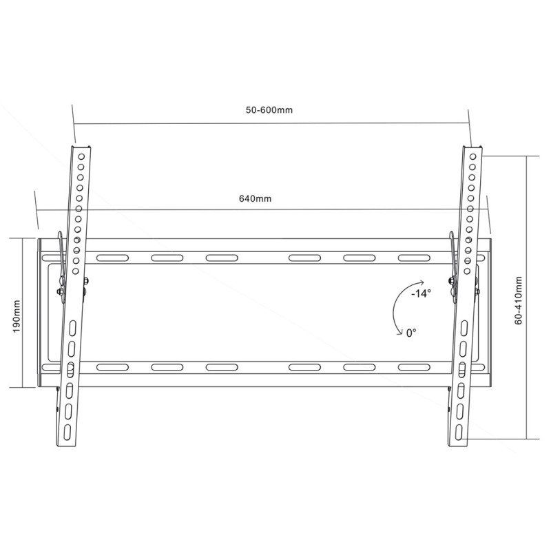 Maclean MC-605 TV Bracket Wall Holder Mount Monitor 32'' - 70 Maclean MC-605 TV Bracket Wall Holder Mount Monitor 32'' - 70