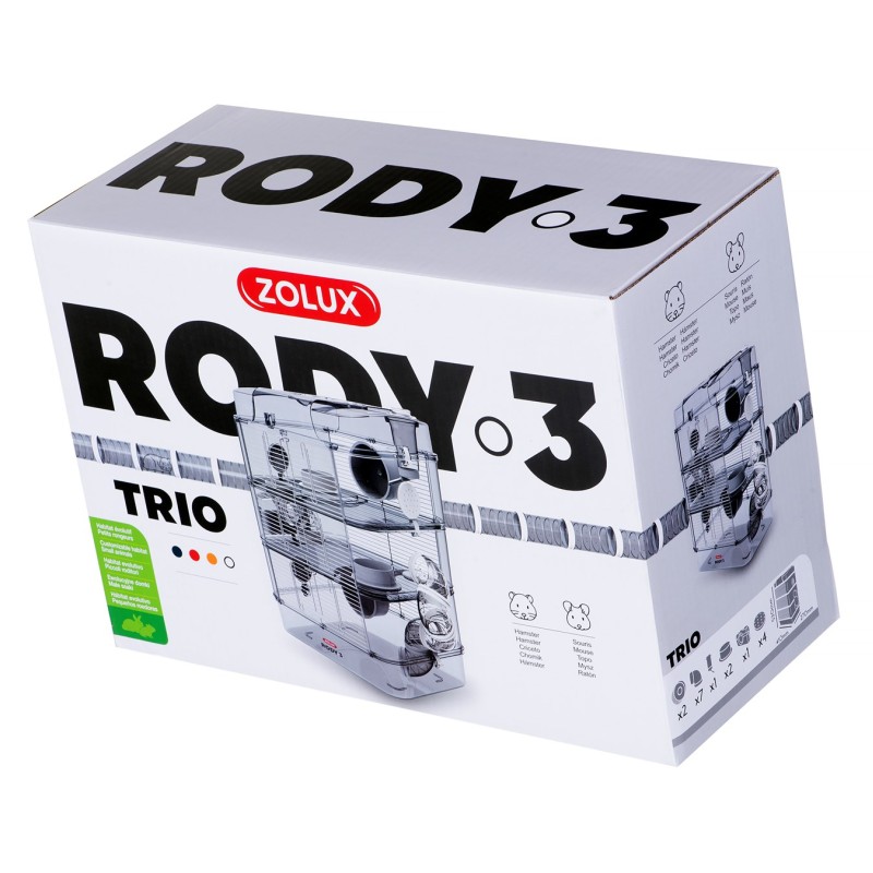 ZOLUX Rody3 Trio White - cage for rodents - 1 piece ZOLUX Rody3 Trio White - cage for rodents - 1 piece