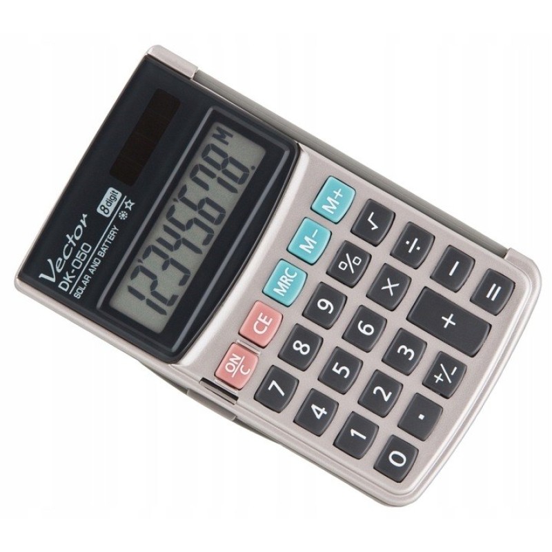 Vector DK-050 Pocket Calculator, Grey