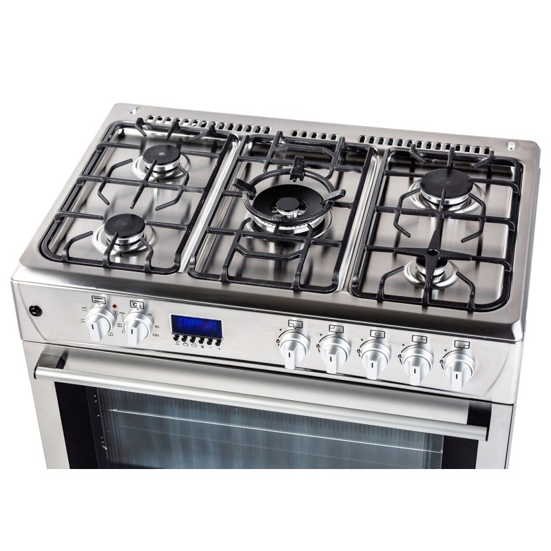 Gas-electric Cooker Ravanson KWGE-K90 Cheff Modern (silver) Gas-electric Cooker Ravanson KWGE-K90 Cheff Modern (silver)