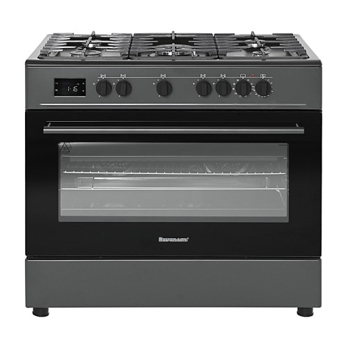 Ravanson KWGE-K90 Cheff Modern Black gas and electric cooker (black) Ravanson KWGE-K90 Cheff Modern Black gas and electric cooker (black)