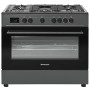 Ravanson KWGE-K90 Cheff Modern Black gas and electric cooker (black)
