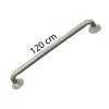 Stainless steel corrugated bathroom handrail 120 cm