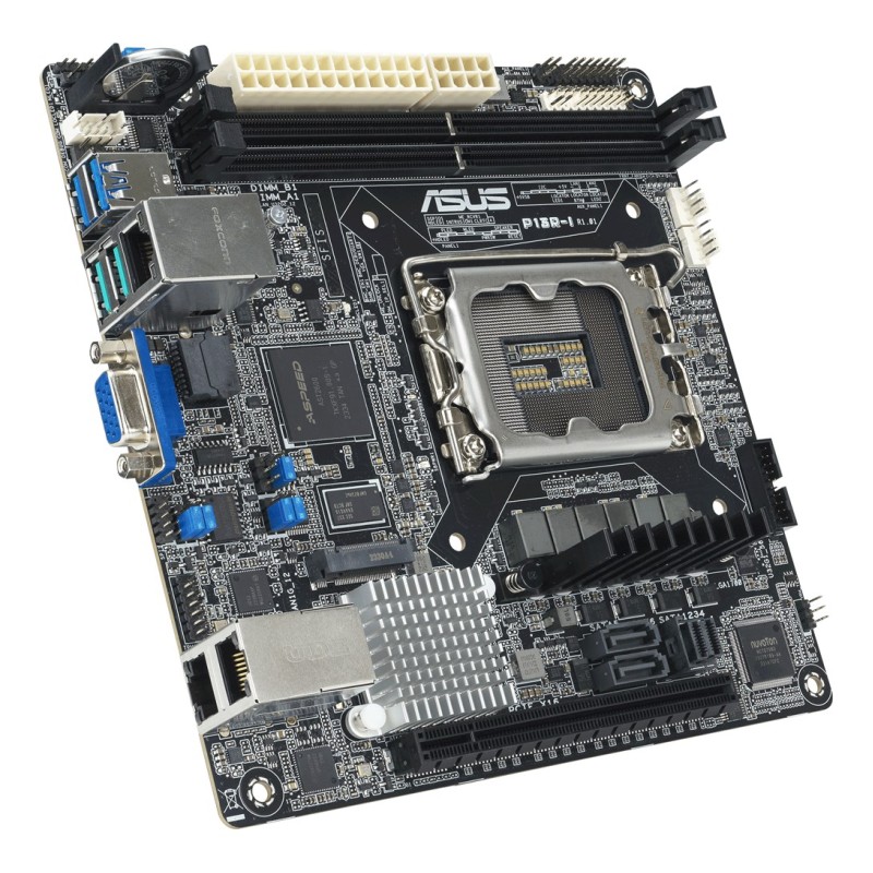 Płyta główna Asus P13R-I 1x LGA1700 Intel Xeon E-24XX C262 (2xDIMM, 6x SATA, 1xM.2, 2x1GbE, ASMB11-iKVM, miniITX) Płyta główna Asus P13R-I 1x LGA1700 Intel Xeon E-24XX C262 (2xDIMM, 6x SATA, 1xM.2, 2x1GbE, ASMB11-iKVM, miniITX)