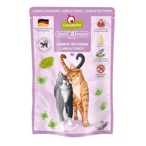 GRANATAPET DeliCATessen Lamb and turkey - wet cat food - 85g GRANATAPET DeliCATessen Lamb and turkey - wet cat food - 85g