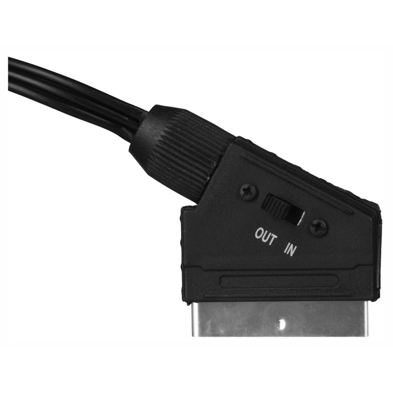 SAVIO Audio/video SCART – 3xRCA (CINCH) cable 2m CL-133 Black SAVIO Audio/video SCART – 3xRCA (CINCH) cable 2m CL-133 Black