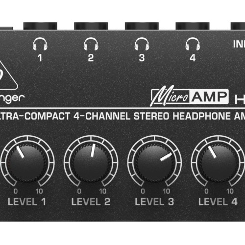Behringer HA400 headphone amplifier Black, Grey Behringer HA400 headphone amplifier Black, Grey