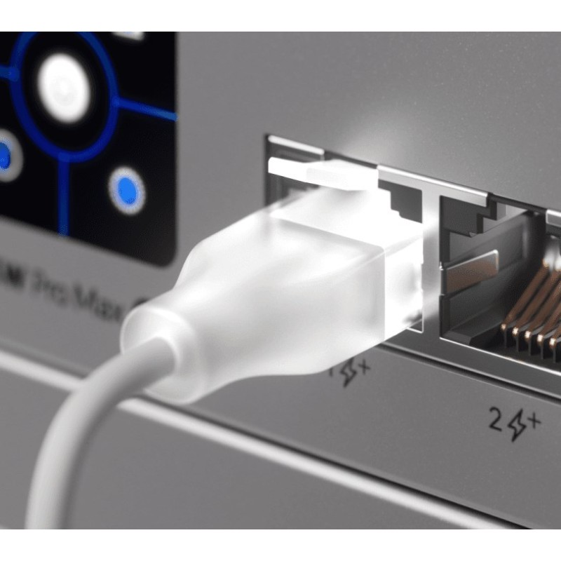 Ubiquiti UACC-Cable-Patch-EL-1M-W networking cable Translucent, White Cat6 Ubiquiti UACC-Cable-Patch-EL-1M-W networking cable Translucent, White Cat6
