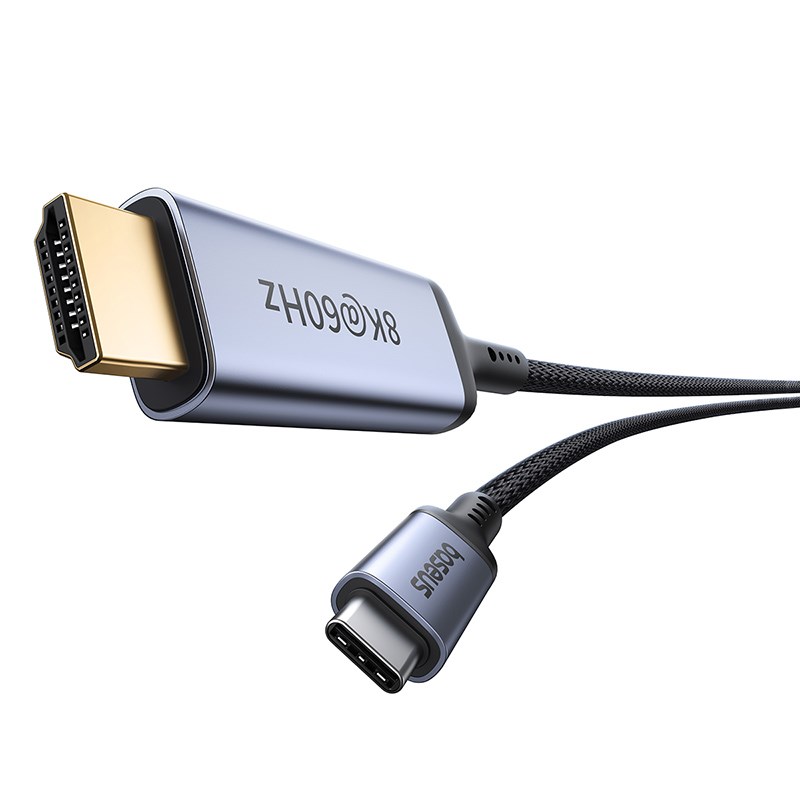 Baseus High Definition Series Flexible USB C to HDMI8K cable 1.5 m Black Baseus High Definition Series Flexible USB C to HDMI8K cable 1.5 m Black