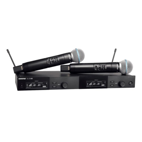 Shure SLXD24DE/B58-G59 - dual digital wireless system with two transmitters/handheld microphones