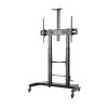 Techly Steel Trolley Floor Support with adjustable height, for TV from 60'' to 100''