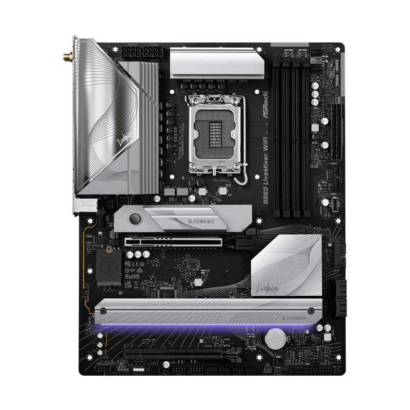 Asrock B860 LiveMixer WiFi Intel B860 LGA 1851 (Socket V1) ATX Asrock B860 LiveMixer WiFi Intel B860 LGA 1851 (Socket V1) ATX