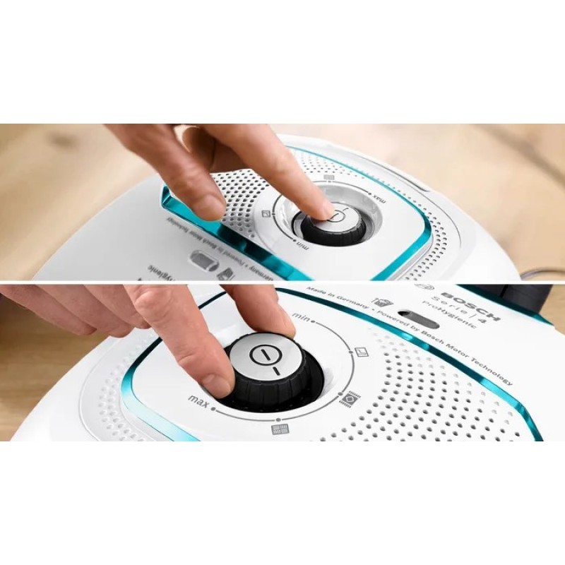 Bosch Serie 4 BGB41HYG1H 600 W white bagged vacuum cleaner Bosch Serie 4 BGB41HYG1H 600 W white bagged vacuum cleaner