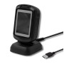 Qoltec 50864 Desktop QR & Barcode Scanner | USB