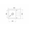 One-bowl sink with draining board Maidsinks Promo 62x44 1B 1D E070053701 One-bowl sink with draining board Maidsinks Promo 62x44 1B 1D E070053701