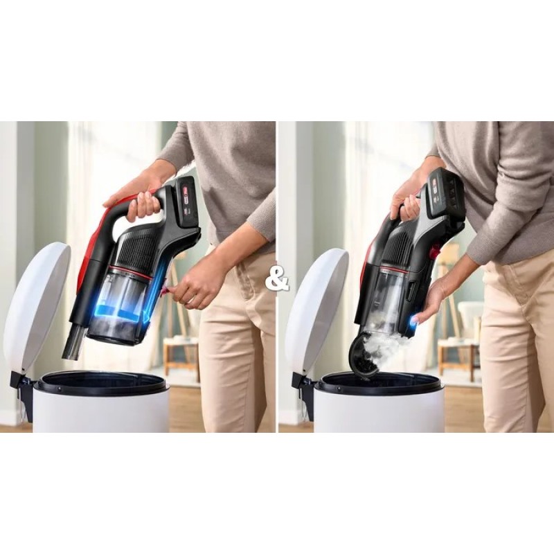 Bosch BCS1041PET stick vacuum/electric broom Battery Dry HEPA Bagless 0.4 L 23.5 W Black, Red 4 Ah Bosch BCS1041PET stick vacuum/electric broom Battery Dry HEPA Bagless 0.4 L 23.5 W Black, Red 4 Ah