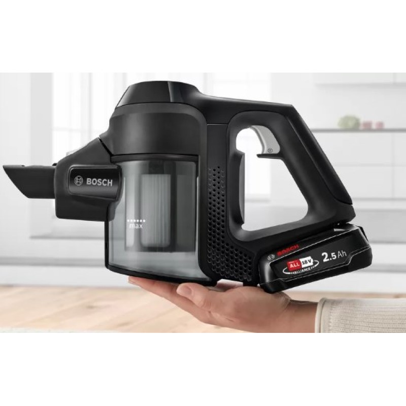 Bosch Serie 6 BBS611BSC stick vacuum/electric broom 2-in-1 stick vacuum Battery Dry Bagless Black 2.5 Ah Bosch Serie 6 BBS611BSC stick vacuum/electric broom 2-in-1 stick vacuum Battery Dry Bagless Black 2.5 Ah