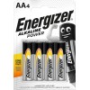 ENERGIZER BATTERY ALKALINE POWER AA LR6 BLISTER 4 PIECES