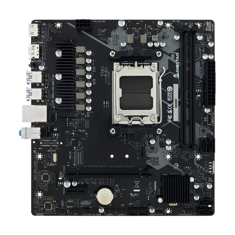 Biostar B650MT motherboard AMD B650 Socket AM5 micro ATX Biostar B650MT motherboard AMD B650 Socket AM5 micro ATX