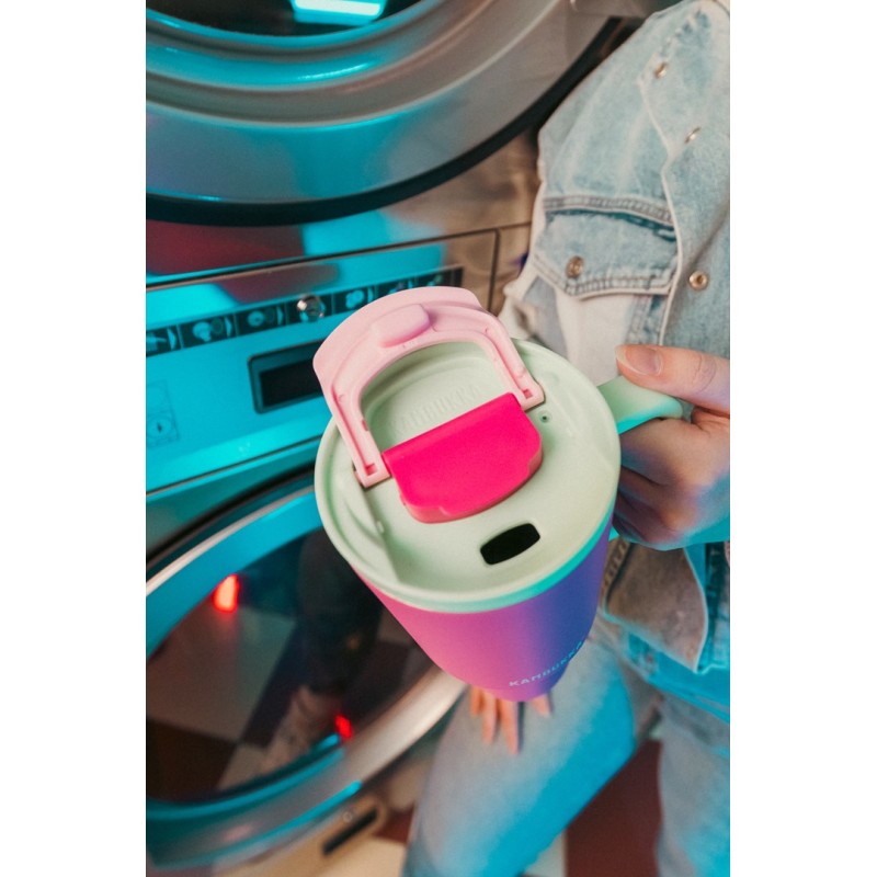 Thermal mug with telescopic straw Kambukka Rio Tumbler 950ml Bubblegum Mint Thermal mug with telescopic straw Kambukka Rio Tumbler 950ml Bubblegum Mint