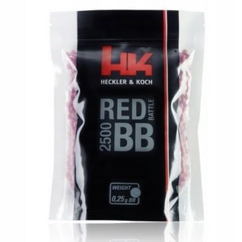Balls ASG 6mm 0,25g Heckler&Koch Red Battle 2500 pcs