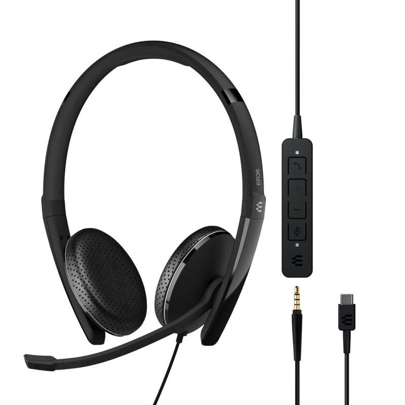 EPOS ADAPT 165 USB-C II Headset Wired Headband Office/Call Centre USB Type-C Black EPOS ADAPT 165 USB-C II Headset Wired Headband Office/Call Centre USB Type-C Black