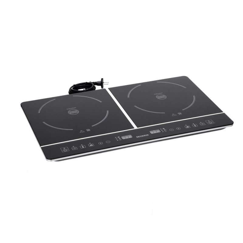Severin DK 1031 hob Black Countertop Zone induction hob 2 zone(s) Severin DK 1031 hob Black Countertop Zone induction hob 2 zone(s)