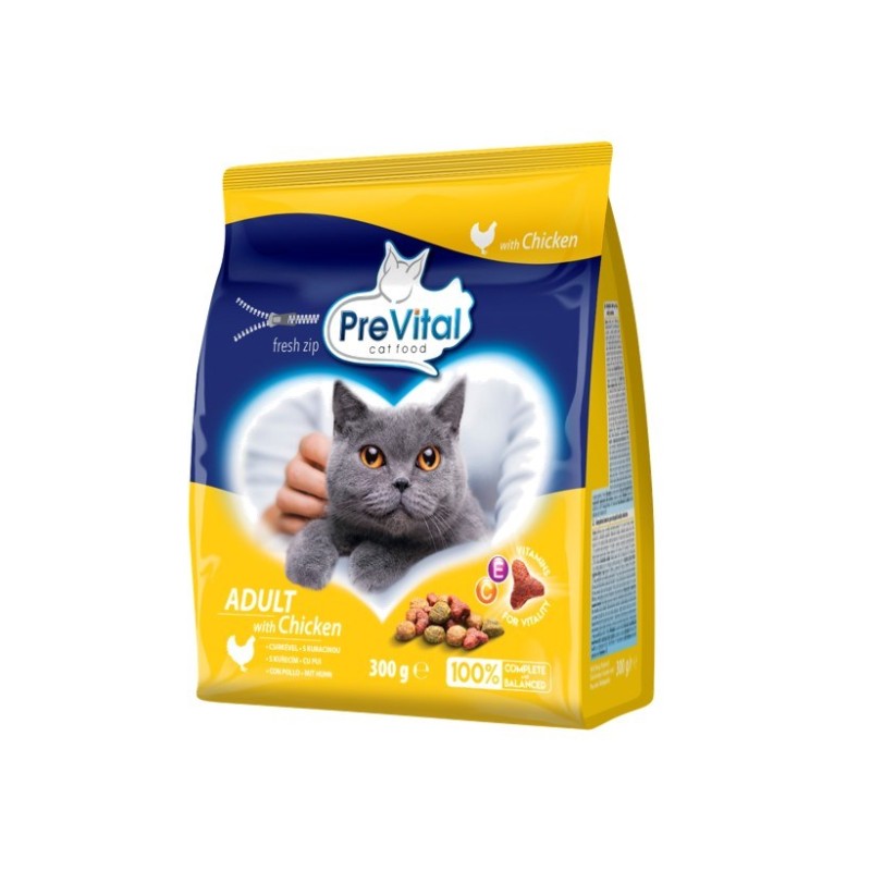 PREVITAL Adult Chicken dry cat food - 300g PREVITAL Adult Chicken dry cat food - 300g