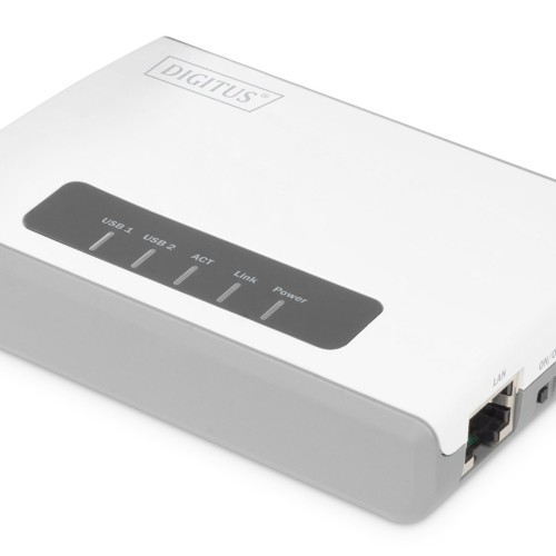 Digitus 2 Port USB 2.0 Wireless Multi-Functional Network Server, 300 Mbps
