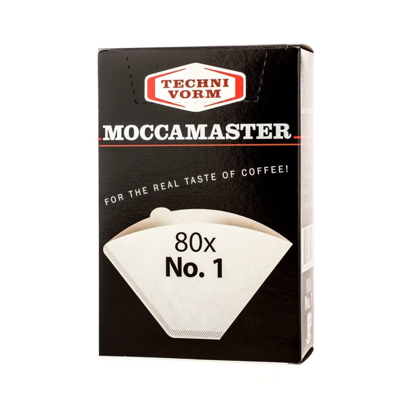 MOCCAMASTER Paper coffee filters Nr 1 disposable 80 pc(s) MOCCAMASTER Paper coffee filters Nr 1 disposable 80 pc(s)