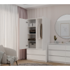 Topeshop SZAFA MALWA B bedroom wardrobe/closet 5 shelves 2 door(s) White