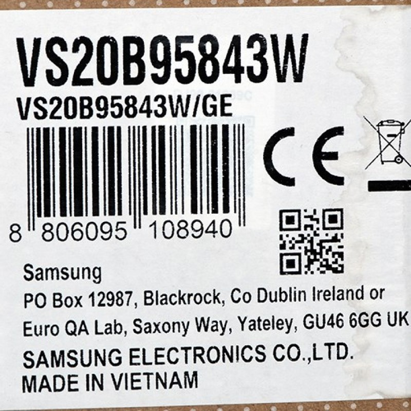 Samsung Handheld vacuum Bespoke Jet Plus Complete VS20B95843W/GE Samsung Handheld vacuum Bespoke Jet Plus Complete VS20B95843W/GE
