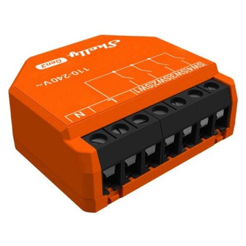 SHELLY i4 Gen3 electrical relay Orange