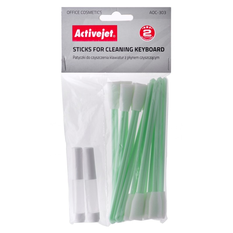 Activejet AOC-303 sticks for cleaning keyboards (12 pcs) with liquid Activejet AOC-303 sticks for cleaning keyboards (12 pcs) with liquid