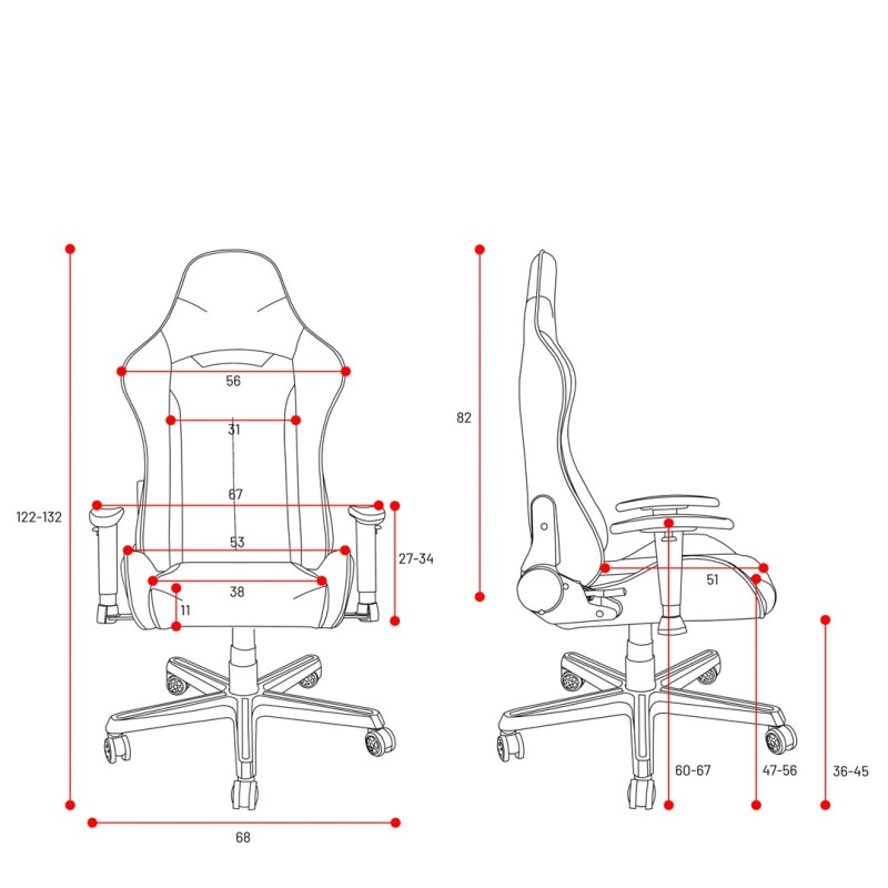 Diablo X-Starter Gaming chair Navy blue Diablo X-Starter Gaming chair Navy blue