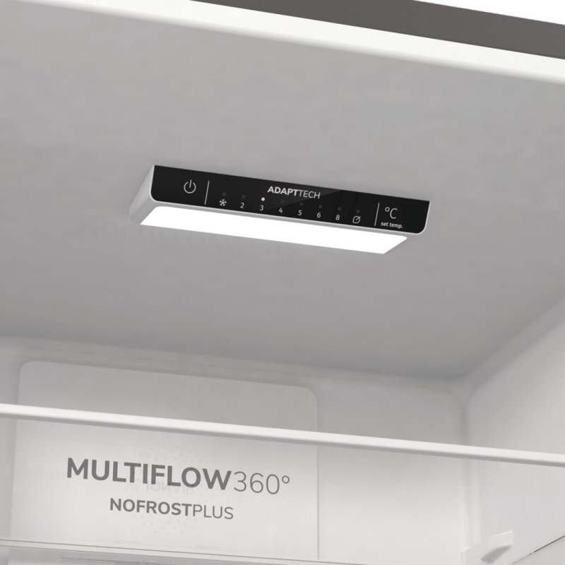 Gorenje NRK6202EXL4 fridge-freezer Freestanding 331 L E Grey