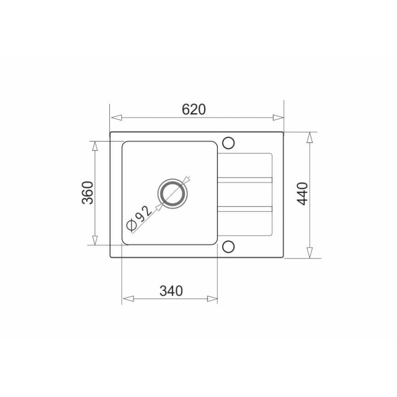 Maidsinks 62X44 1B 1D Volcano granite sink with 1-bowl drainer Maidsinks 62X44 1B 1D Volcano granite sink with 1-bowl drainer