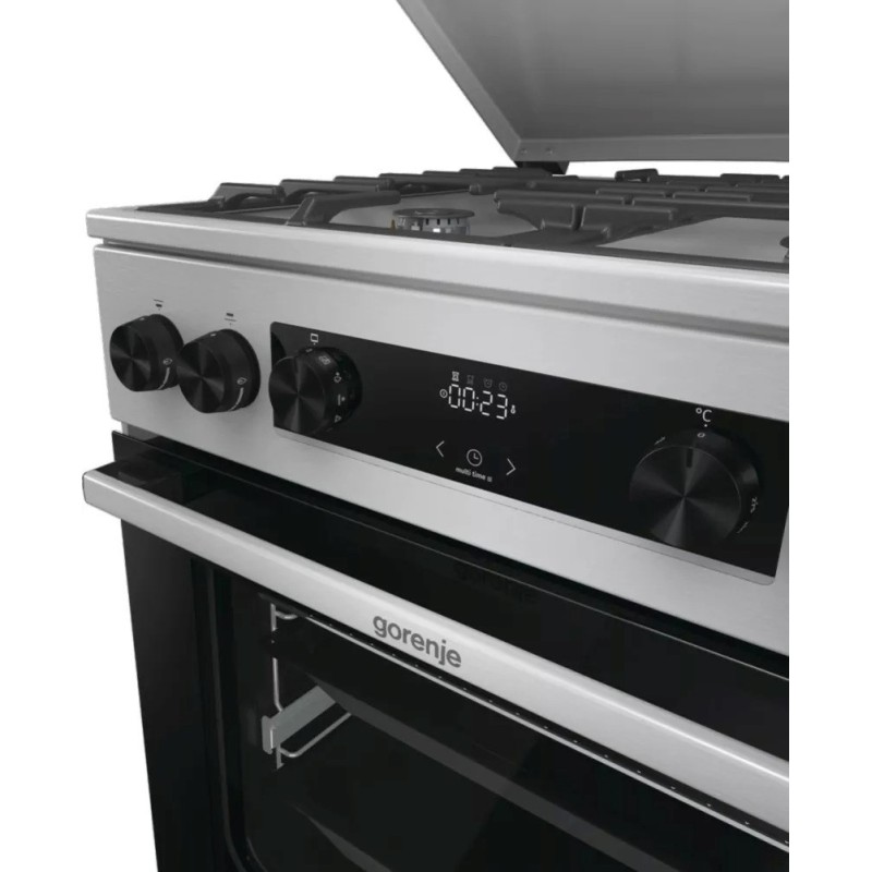 Gorenje GKS6C71XF Freestanding cooker with oven Silver Gorenje GKS6C71XF Freestanding cooker with oven Silver