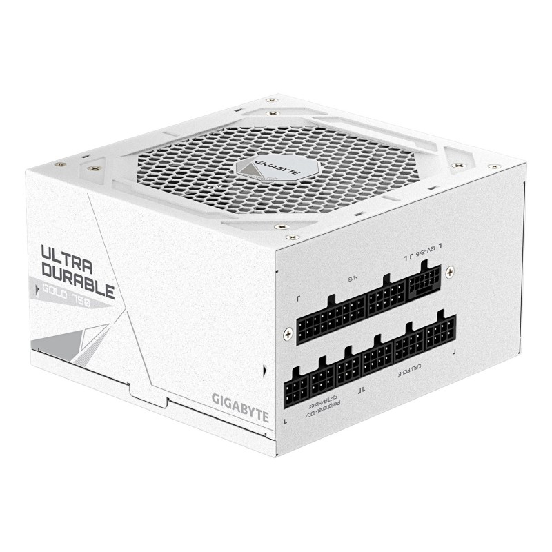 GIGABYTE UD750GM PG5 V2 ICE Power Supply Unit- PCIe Gen 5.1, 80 PLUS Gold, Fully Modular Design, 120mm Fan, ATX 3.1 compatible, EU Plug