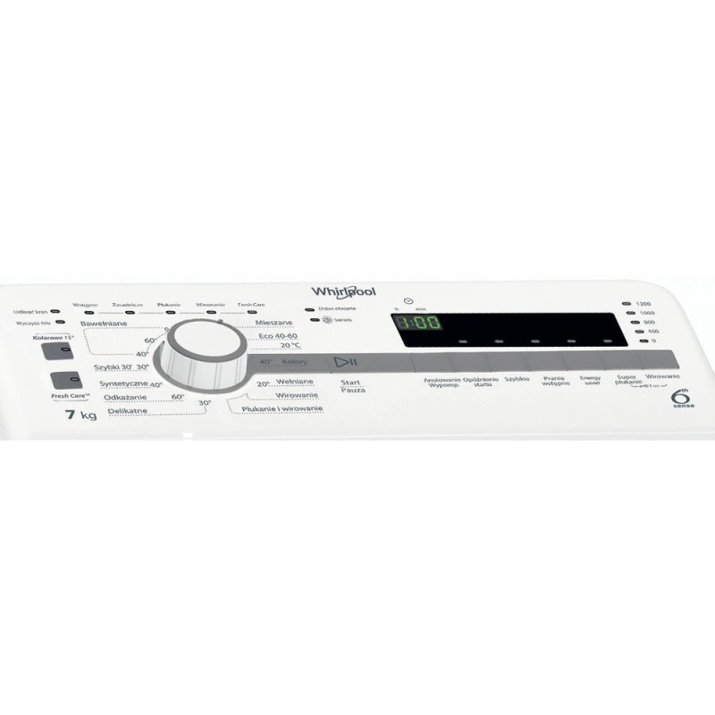 Whirlpool NTDLR 7220SS PL/N washing machine Top-load 7 kg 1200 RPM White Whirlpool NTDLR 7220SS PL/N washing machine Top-load 7 kg 1200 RPM White