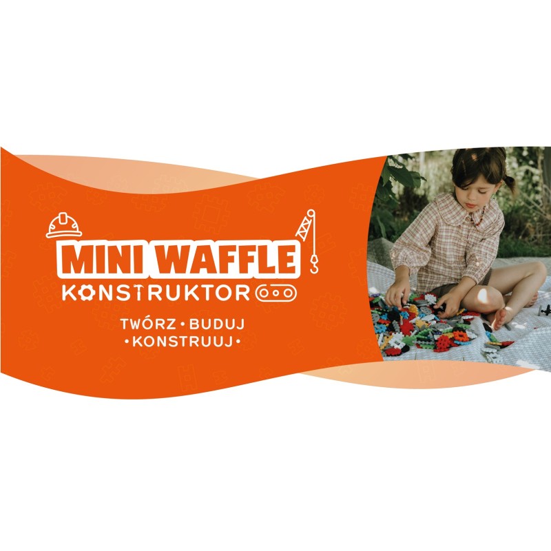 MARIOINEX Mini Waffle Building Blocks, 140 pieces