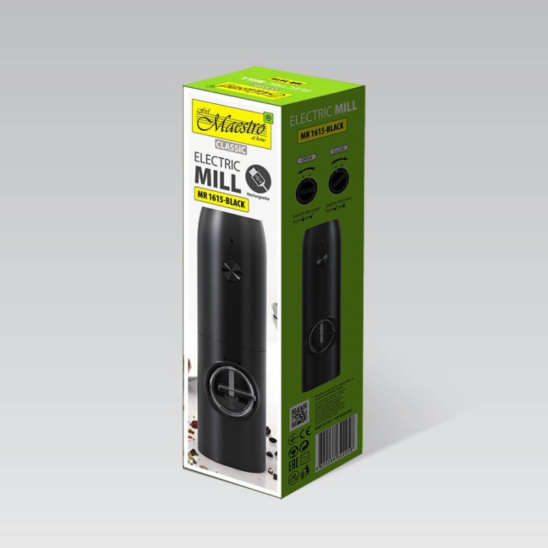 Młynek elektryczny USB MAESTRO MR-1615-BLACK Młynek elektryczny USB MAESTRO MR-1615-BLACK