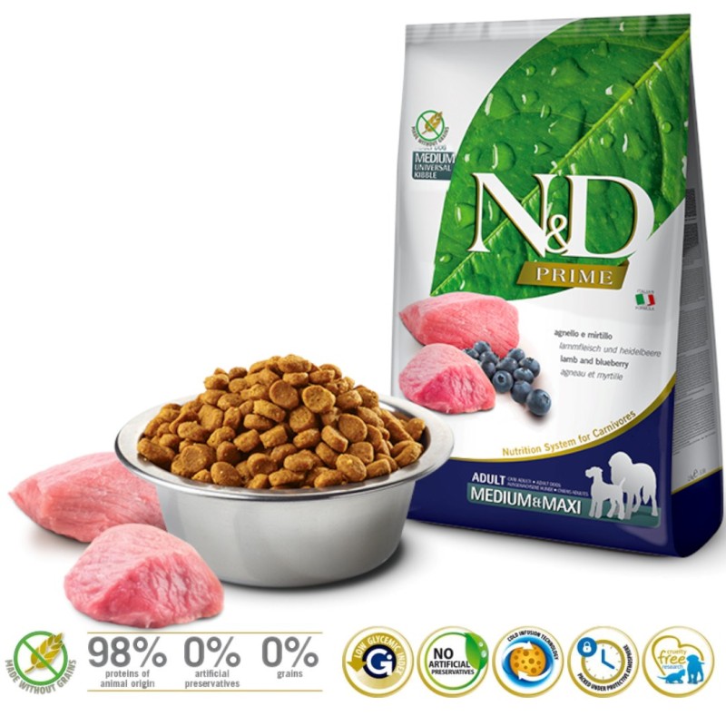 Farmina Pet Food LAMB & BLUEBERRY ADULT MEDIUM & MAXI Farmina Pet Food LAMB & BLUEBERRY ADULT MEDIUM & MAXI
